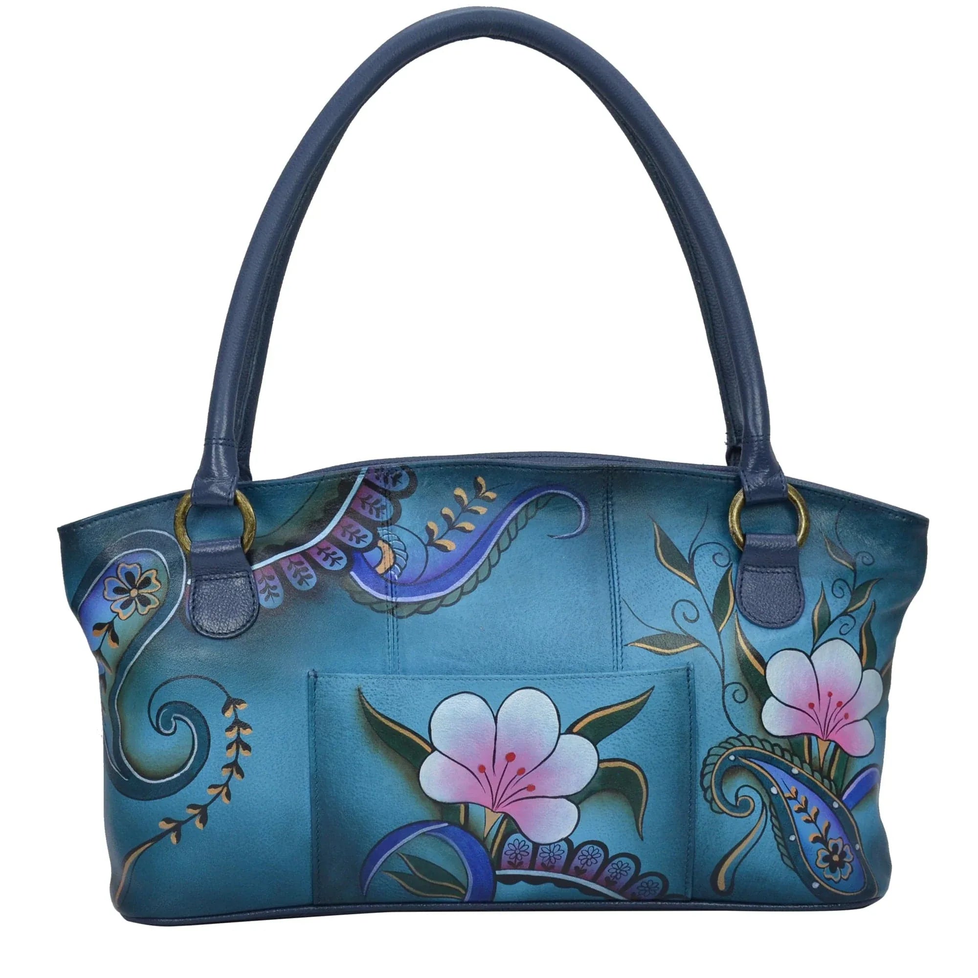 Leather Hand painted Wide Tote - 7015 – Anuschka