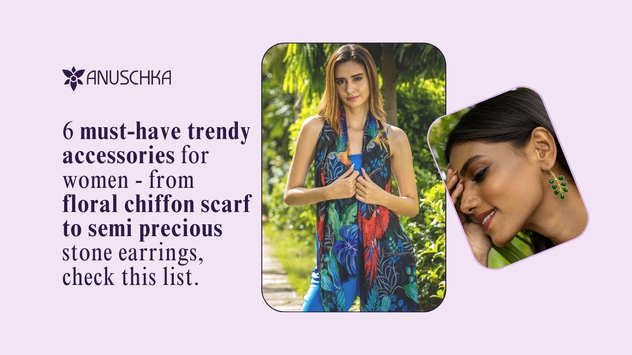 Floral chiffon scarf 3300-BML