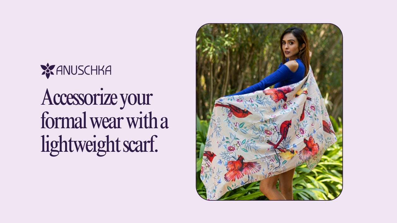 Lightweight Scarf for Formal Wear - Anuschka