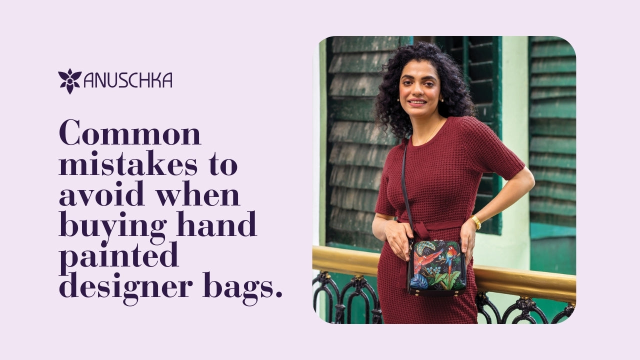 Hand painted designer Medium Frame Satchel bag - 700-RFB