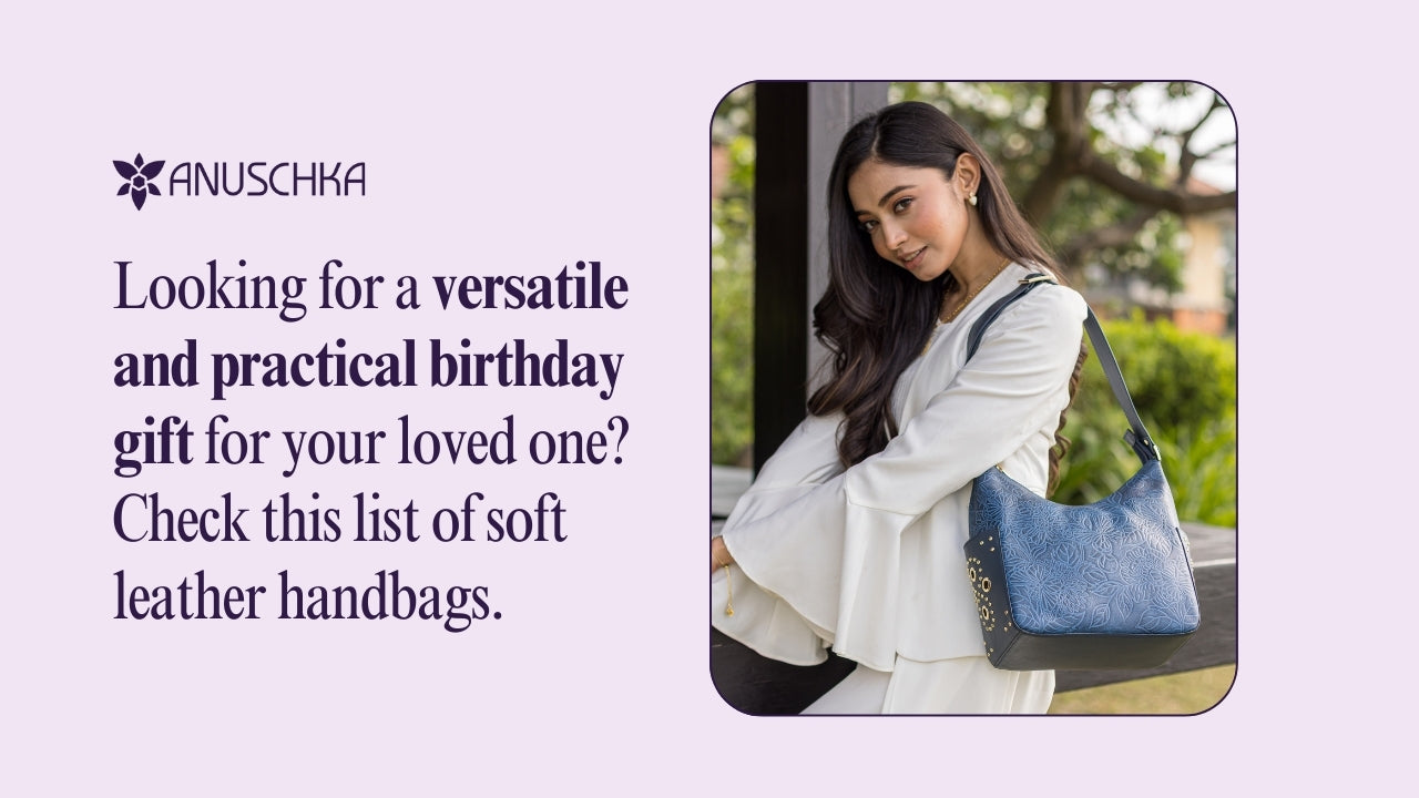 Soft leather handbags for Women