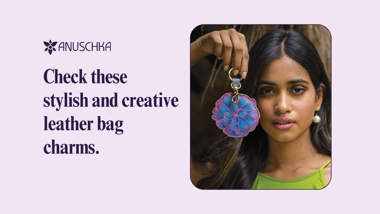 Stylish and Creative Leather Bag Charm - Anuschka