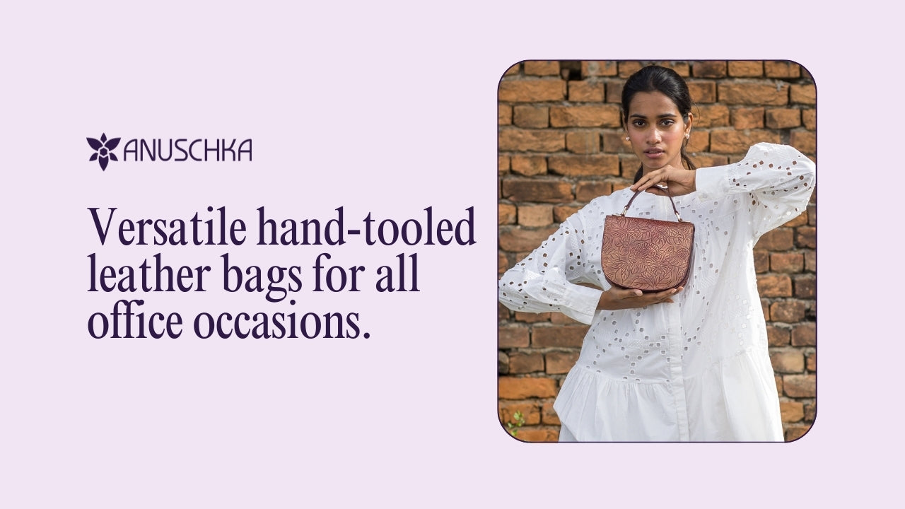 Hand-tooled Leather bags for all office occasions