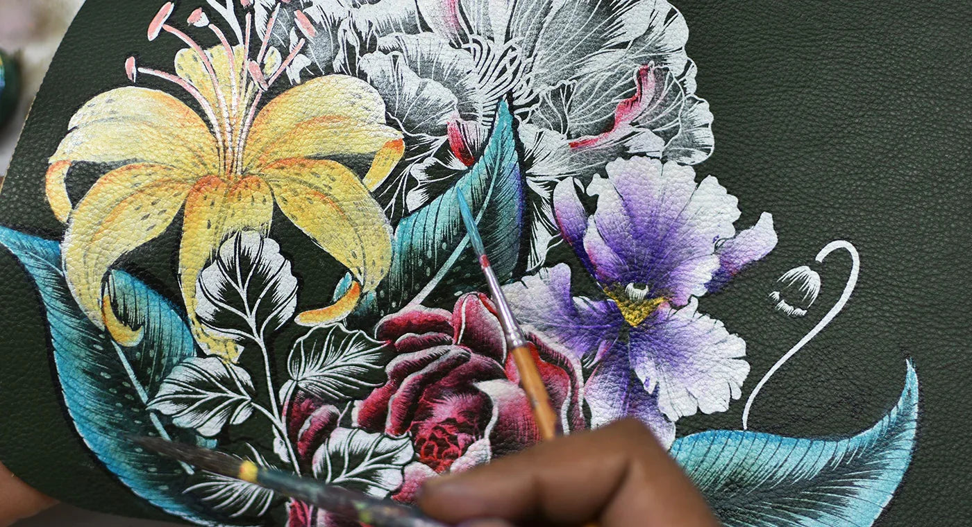 Vintage Floral Hand Painted Bags and Accessories - Anuschka