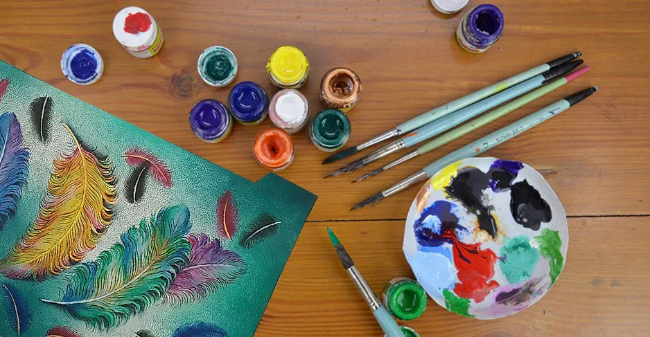 Accessories in Floating Feathers - Anuschka