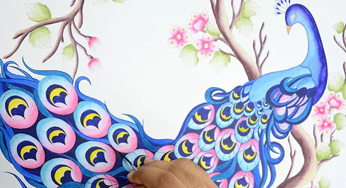 Peacock Bliss Hand Painted Bags and Accessories - Anuschka