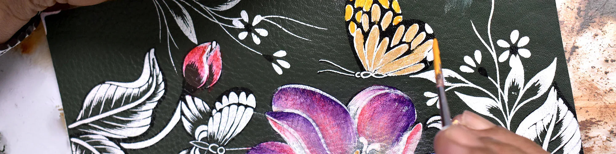 Butterflies and Magnolia-Jade - Anuschka