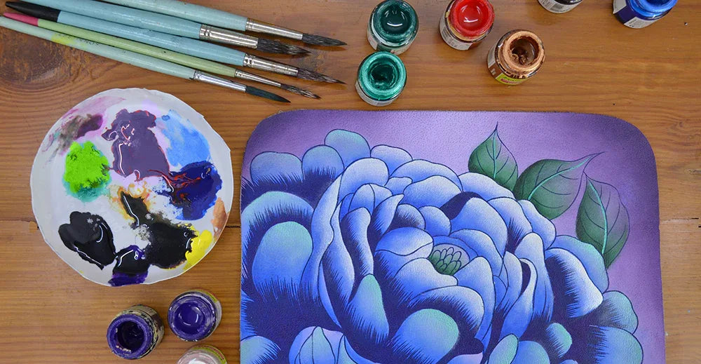 Precious Peony-Eggplant - Anuschka