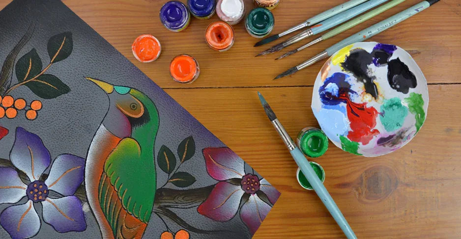 Bird on a Branch-Grey - Anuschka