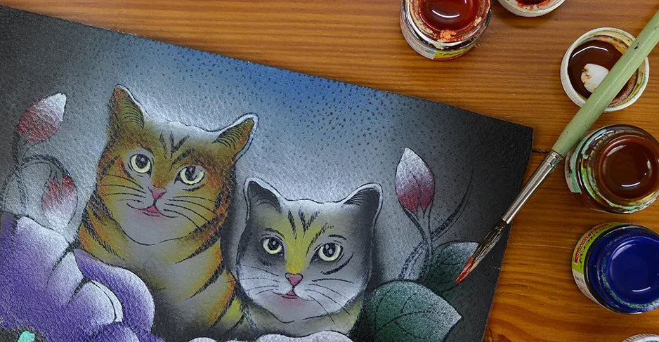 Two Cats-Grey - Anuschka