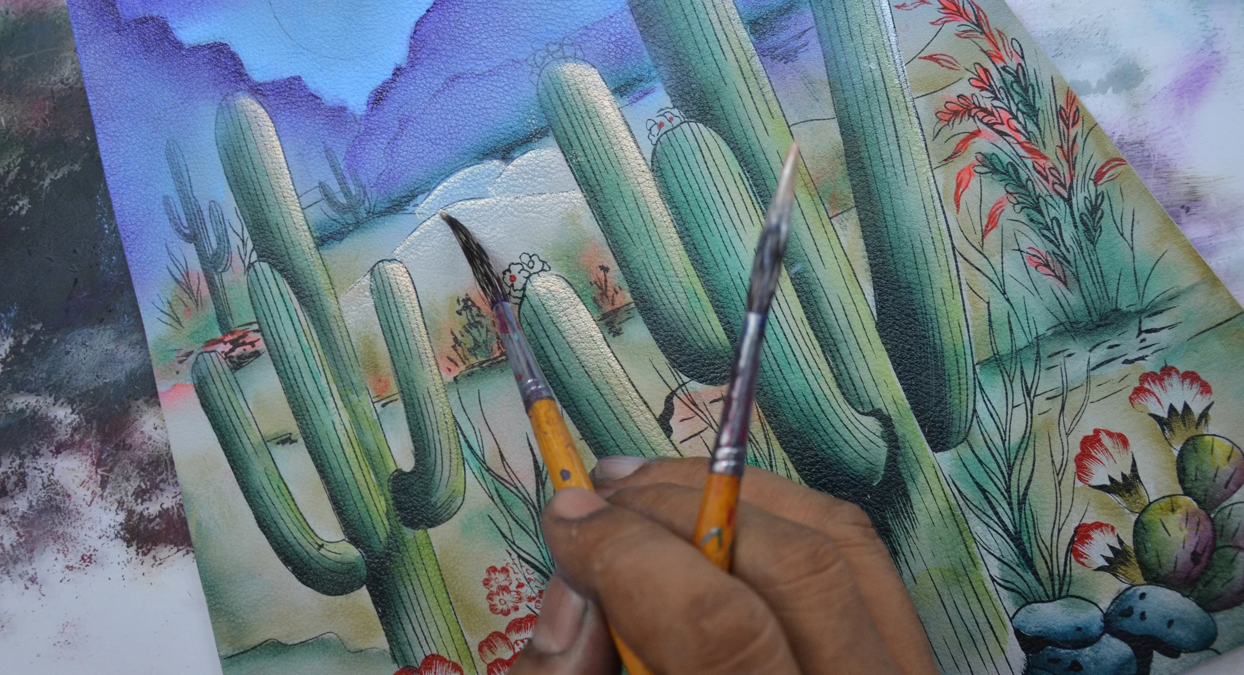 Desert Moon Hand Painted Bags and Accessories - Anuschka