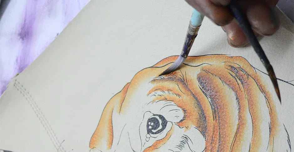 Puppy Love Anna Hand Painted Bags and Accessories Collection - Anuschka