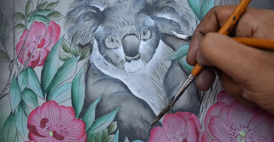 Cuddly Koala Anna Hand Painted Bags and Accessories Collection - Anuschka