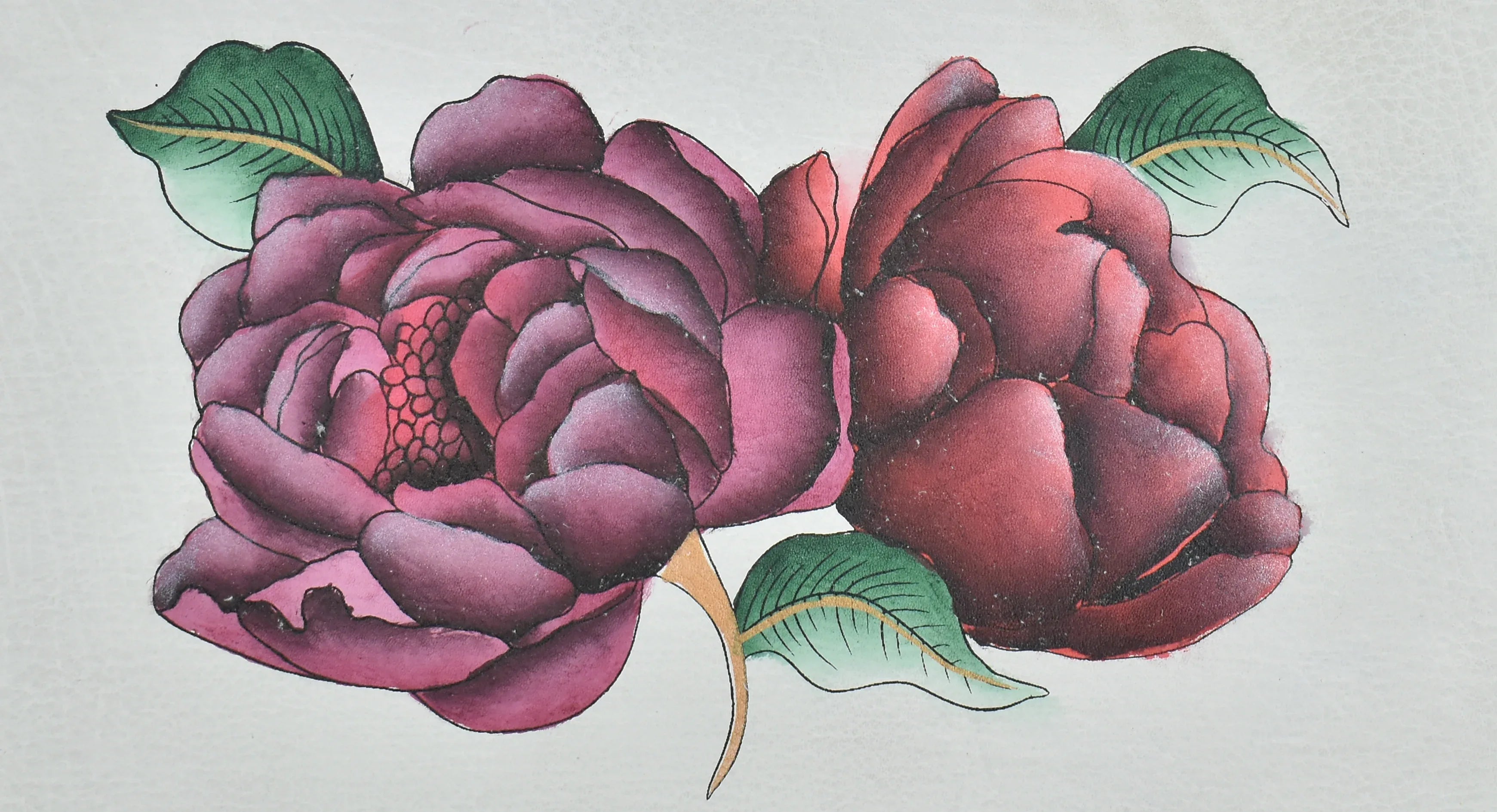 Moonlit Peonies Ivory Collections - Anuschka