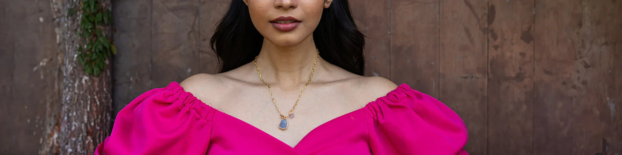 Abstract Natural Gemstone Pendants Collection - Anuschka