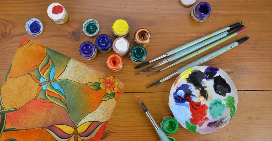 Butterfly Glass Painting - Anuschka