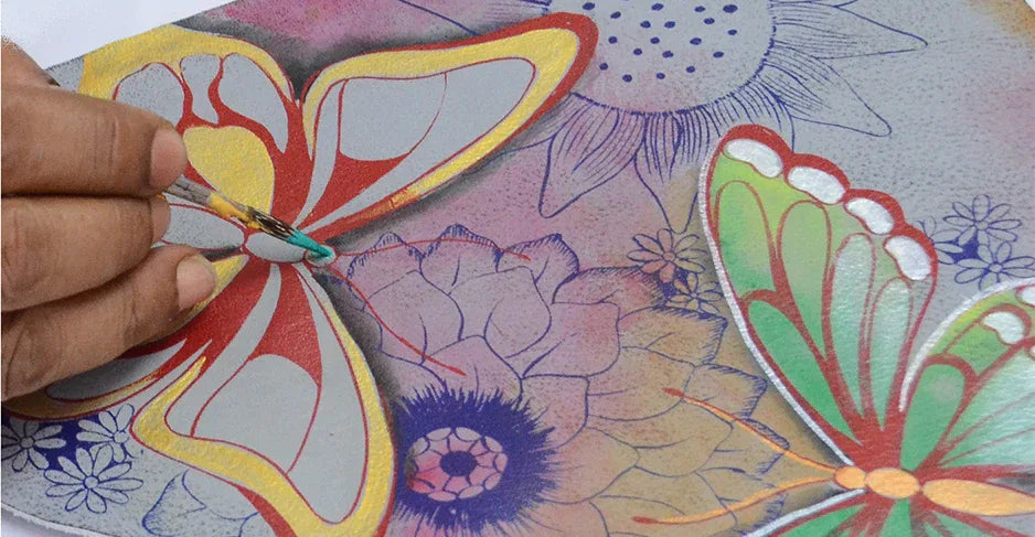 Butterfly Paradise Hand Painted Bags and Accessories Collection - Anuschka
