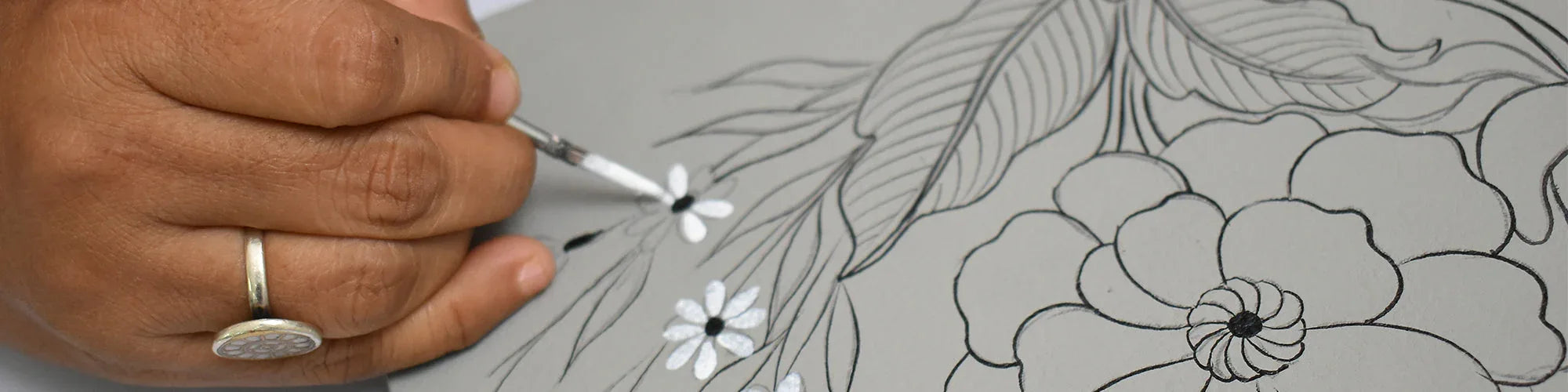 Dancing Magnolia Taupe - Anuschka