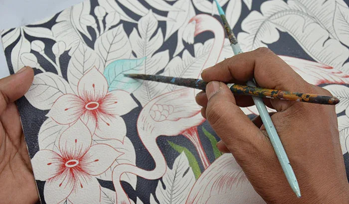 Flamingo Fever Anna Hand Painted Bags and Accessories - Anuschka