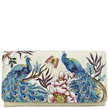 Load image into Gallery viewer, Pretty Peacocks Accordion Flap Wallet - 1112
