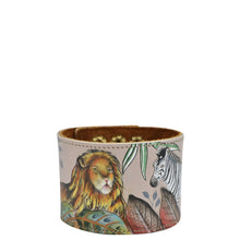 Load image into Gallery viewer, African Adventure - Painted Leather Cuff - 1176
