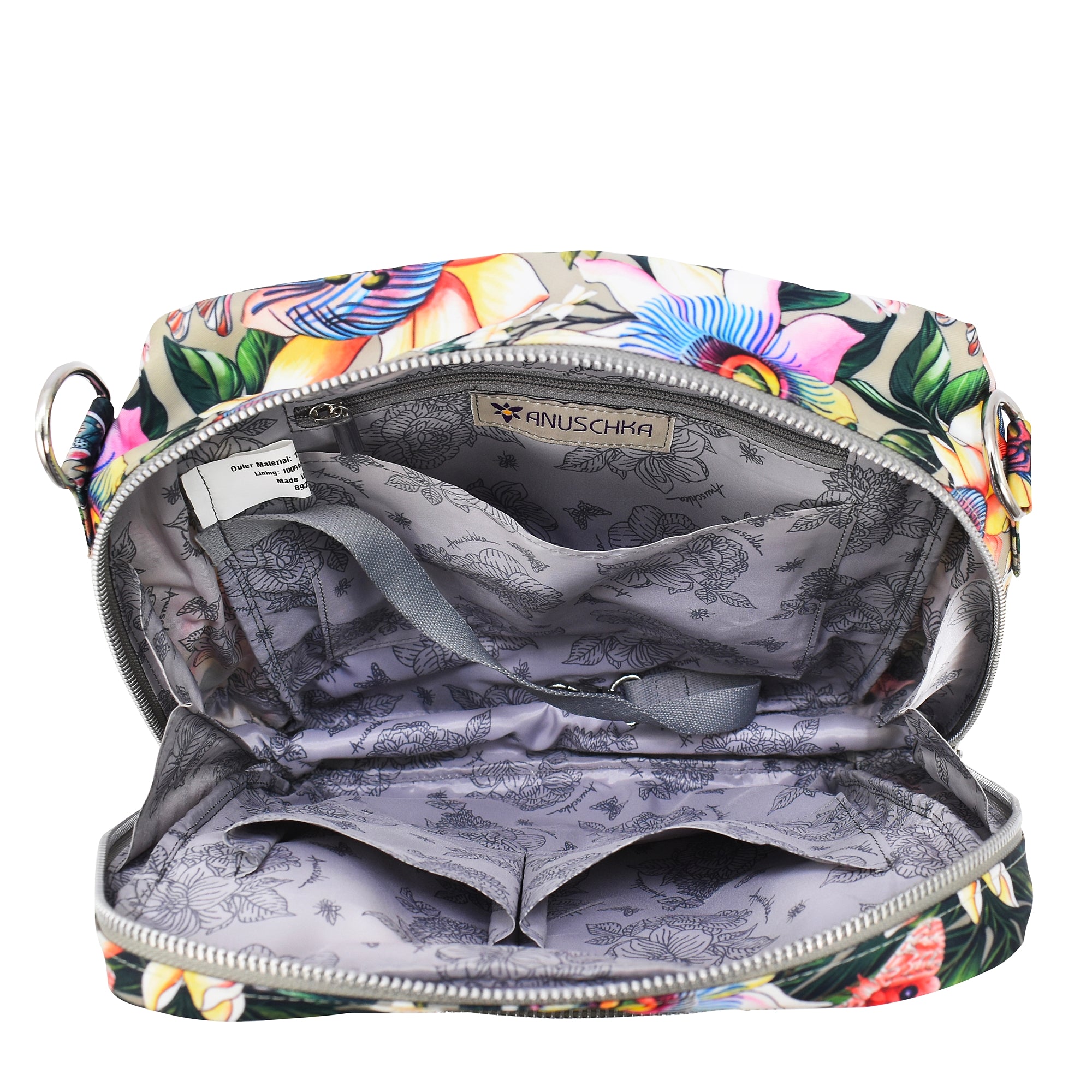 Wanderlust Luxe Fabric Organizer Crossbody - 12021