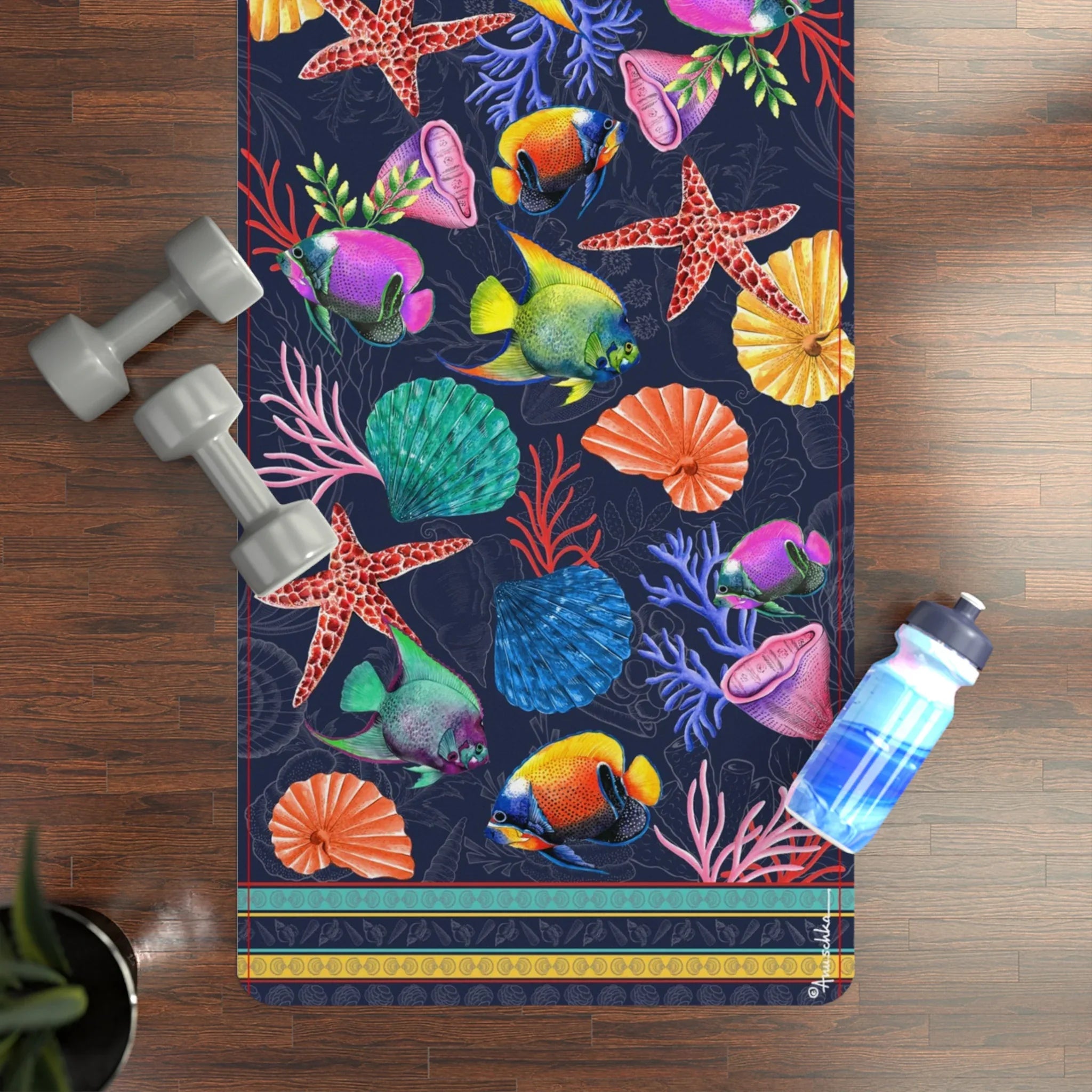 Mystical Reef Rubber Yoga Mat - Anuschka