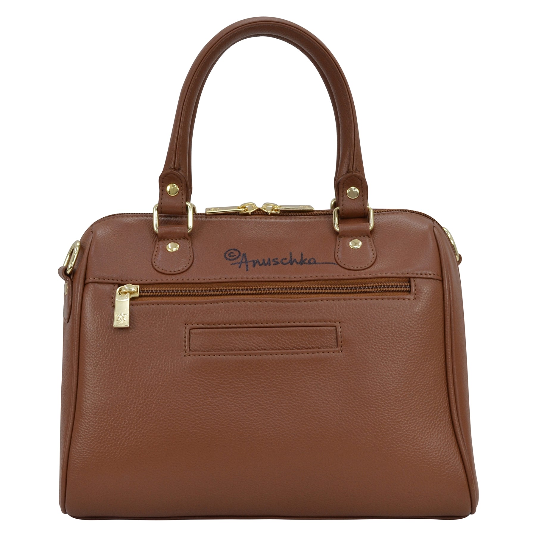 Embroidered Zip Around Classic Satchel - 14015