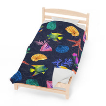 Load image into Gallery viewer, Mystical Reef Velveteen Plush Blanket
