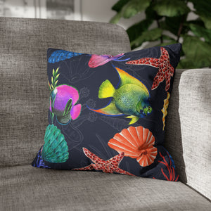 Mystical Reef Polyester Square Pillow Case
