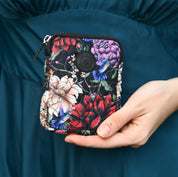 Wanderlust Quilted Fabric Mini Travel Pouch - 18005