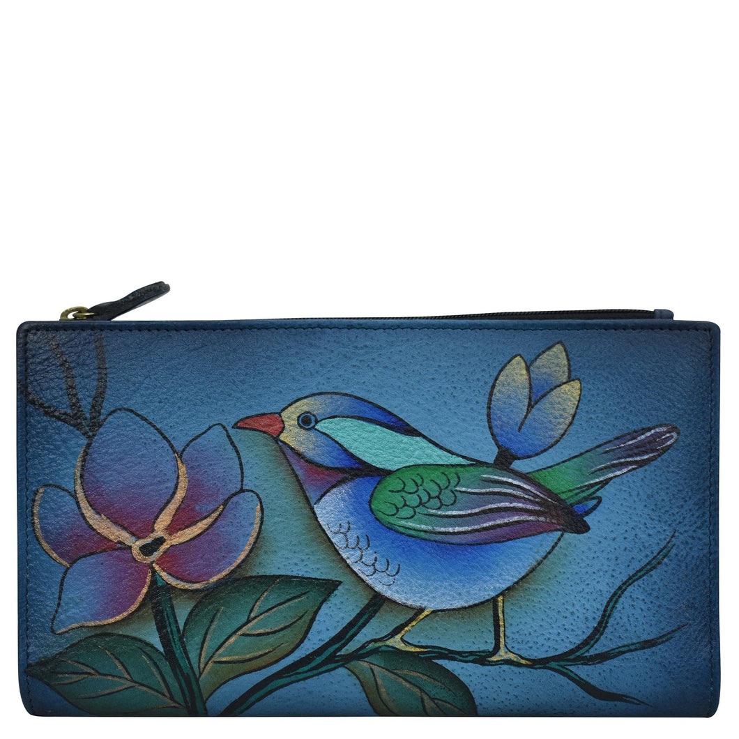 Lonesome Bird Denim Bi-Fold Snap Wallet - 1822