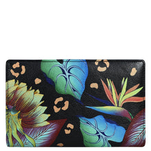 Load image into Gallery viewer, Tropical Dreams Black Two Fold Wallet - 1852
