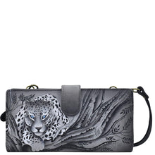 Load image into Gallery viewer, African Leopard Bi-Fold Wallet With Strap - 1856
