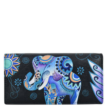 Load image into Gallery viewer, Blue Elephant Two-Fold Clutch Wallet - 1871
