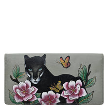 Load image into Gallery viewer, Garden Panther Two-Fold Clutch Wallet - 1871
