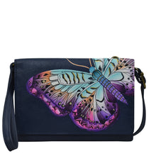 Load image into Gallery viewer, Magical Wings Navy 4 In 1 Organizer Crossbody/Belt Bag/Clutch/Wristlet - 1903
