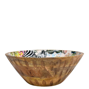 Wooden Printed Bowl - 25003