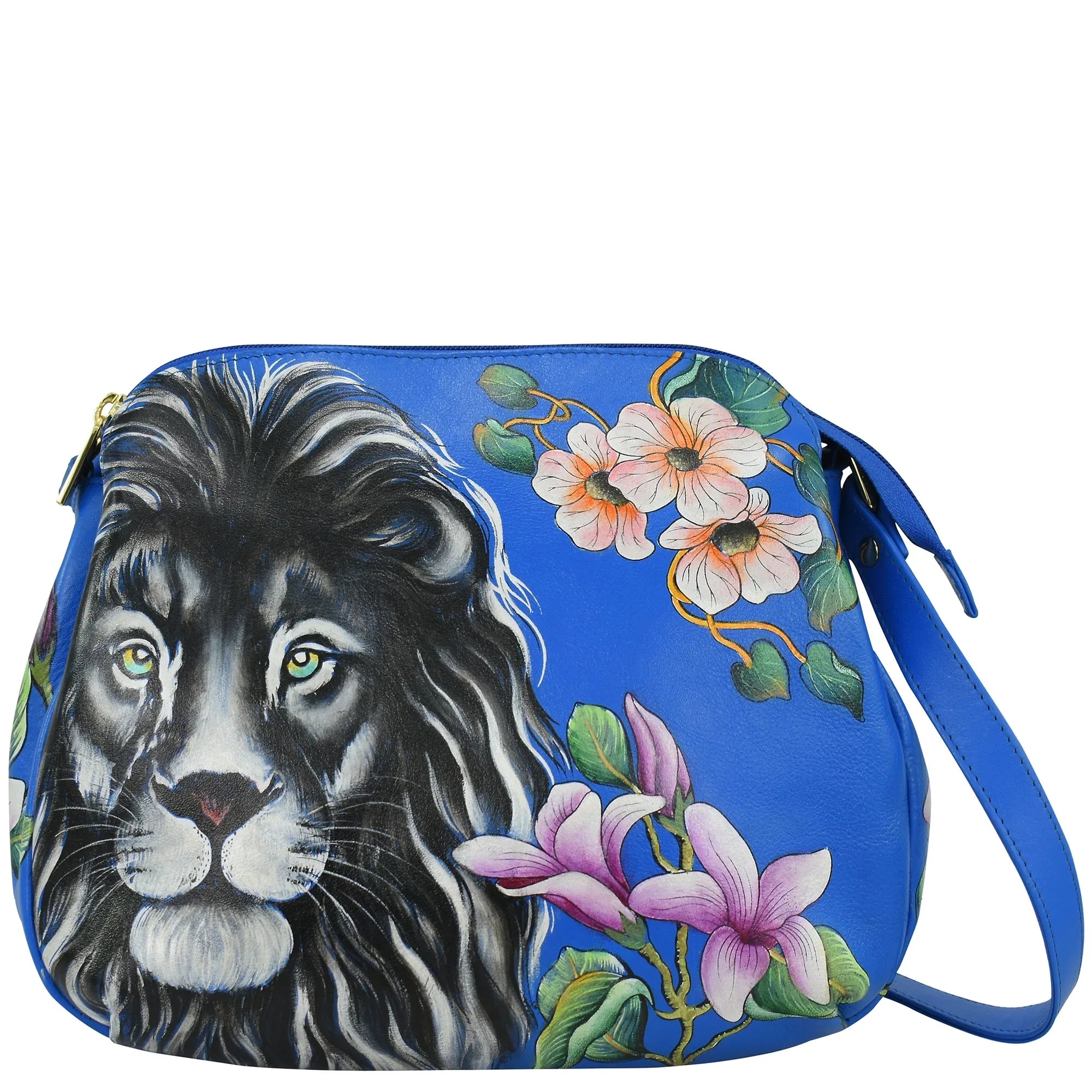 Buy Sapphire King Leather Hand Painted Multi Compartment Medium Buy Sapphire King Leather Hand Painted Multi Compartment Medium