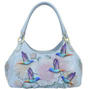 Triple Compartment Ruched Hobo - 721 - Anuschka