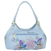 Triple Compartment Ruched Hobo - 721 - Anuschka