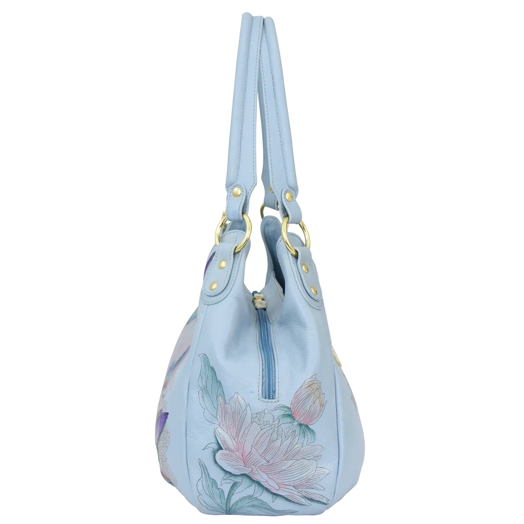 Triple Compartment Ruched Hobo - 721 - Anuschka
