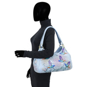 Triple Compartment Ruched Hobo - 721 - Anuschka