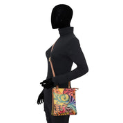 Triple compartment organizer crossbody - 7443 - Anuschka