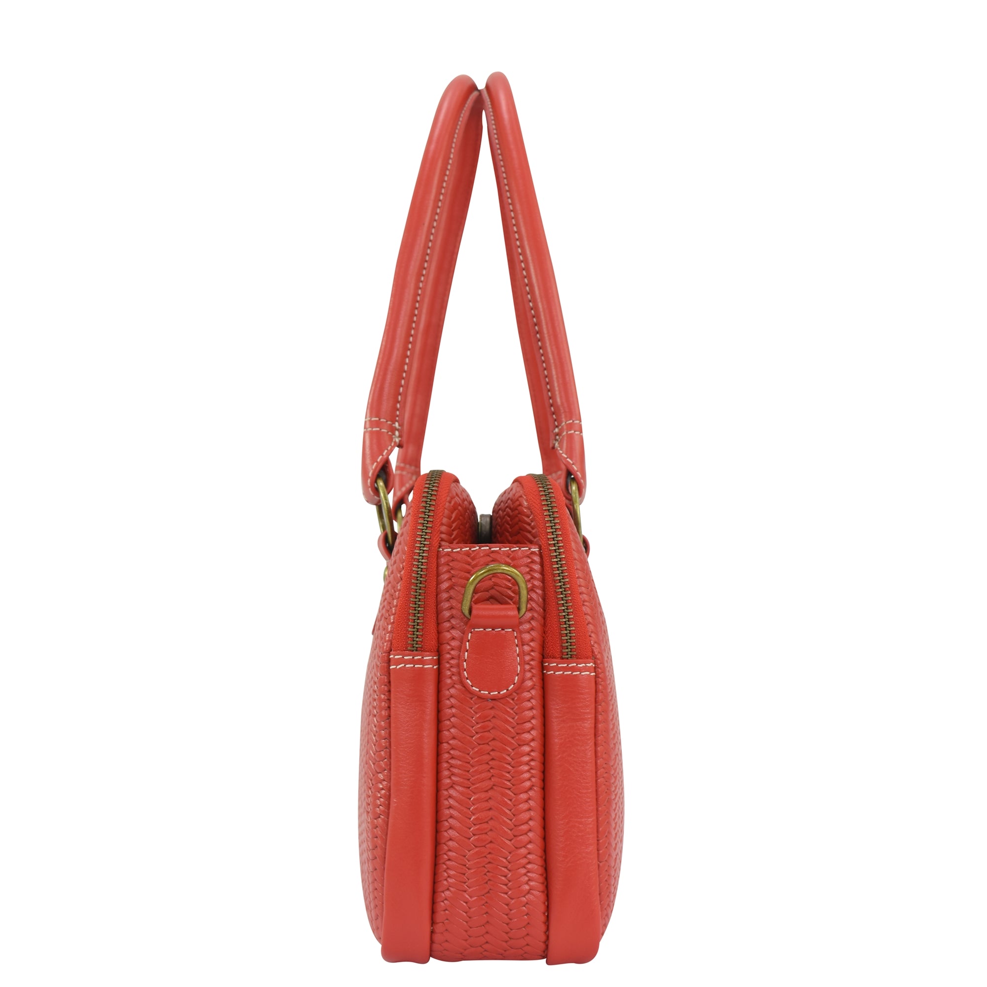 Heritage Leather Multi Compartment Satchel - 8038