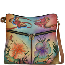 Load image into Gallery viewer, Antique Hibiscus Large Crossbody - 8202
