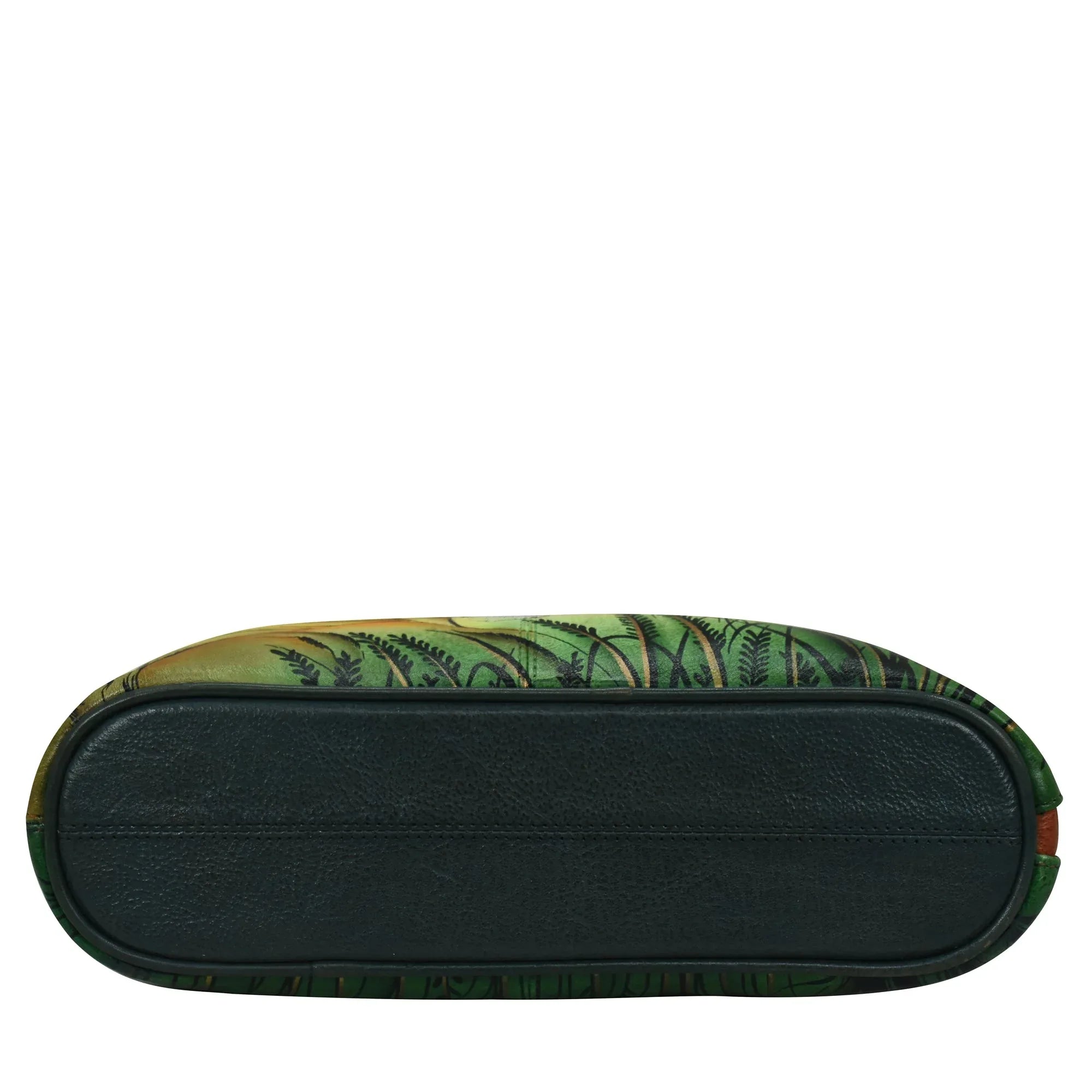 Leather Hand painted TwoSided Zip Travel Organizer 8338 Anuschka