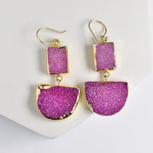 Load image into Gallery viewer, Two-Tiered Geometric Earrings - VER0010
