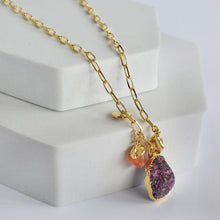 Load image into Gallery viewer, Abstract Gemstone Pendant - VNK0005
