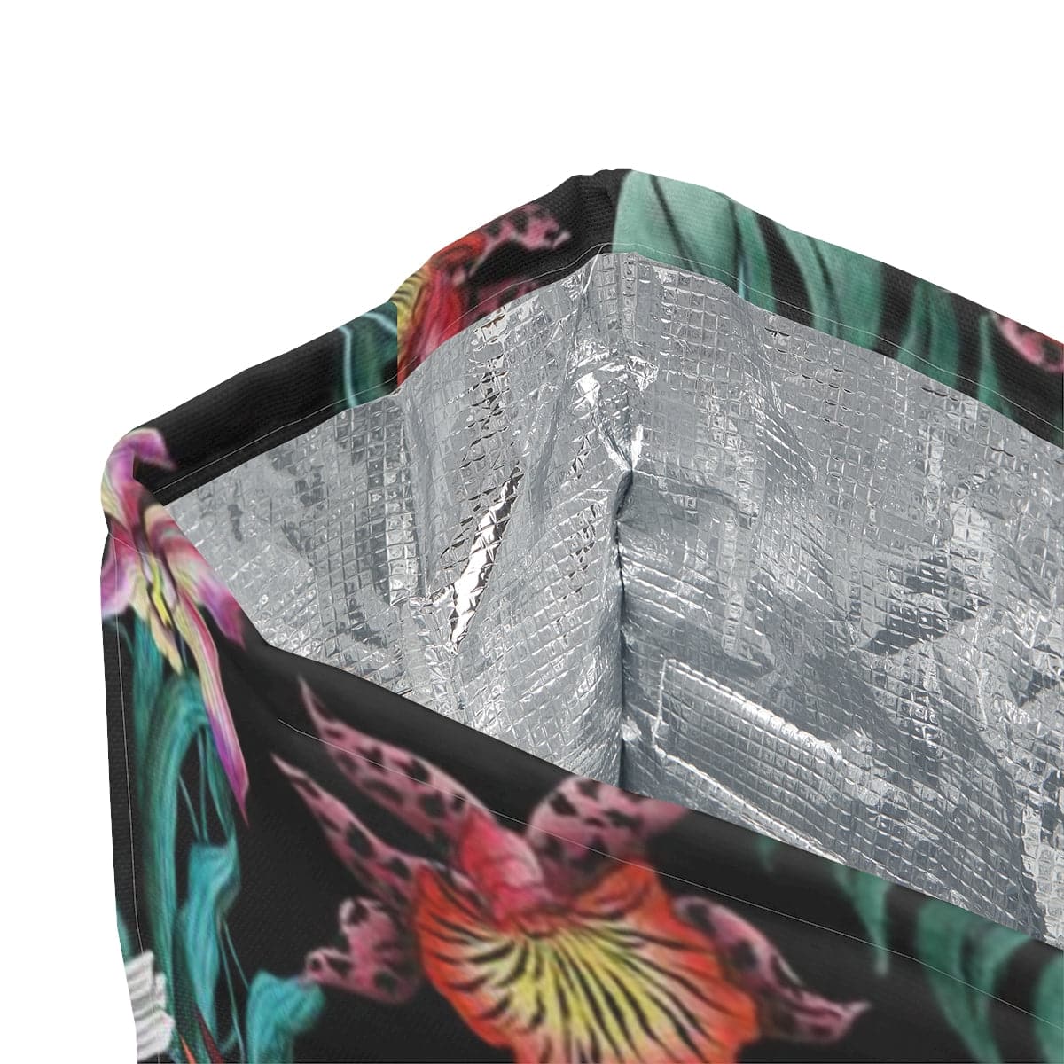 Island Escape Black Polyester Lunch Bag